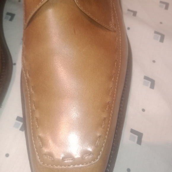 Antonio Maurizi Riviera Beige Antique Calf Leather Oxfords (Size 13 - Picture 4 of 14